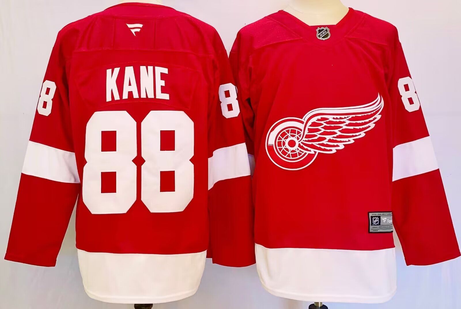 2024 Adidas Detroit Red Wings #88 Kane Red Home Authentic Women Stitched NHL Jersey